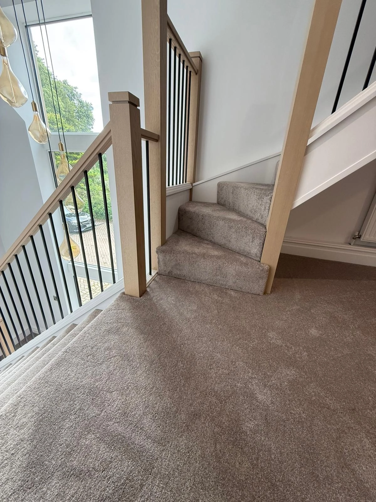 Sustainable Carpet Installation on Stairs and Landing in Halifax and Ripponden (1)