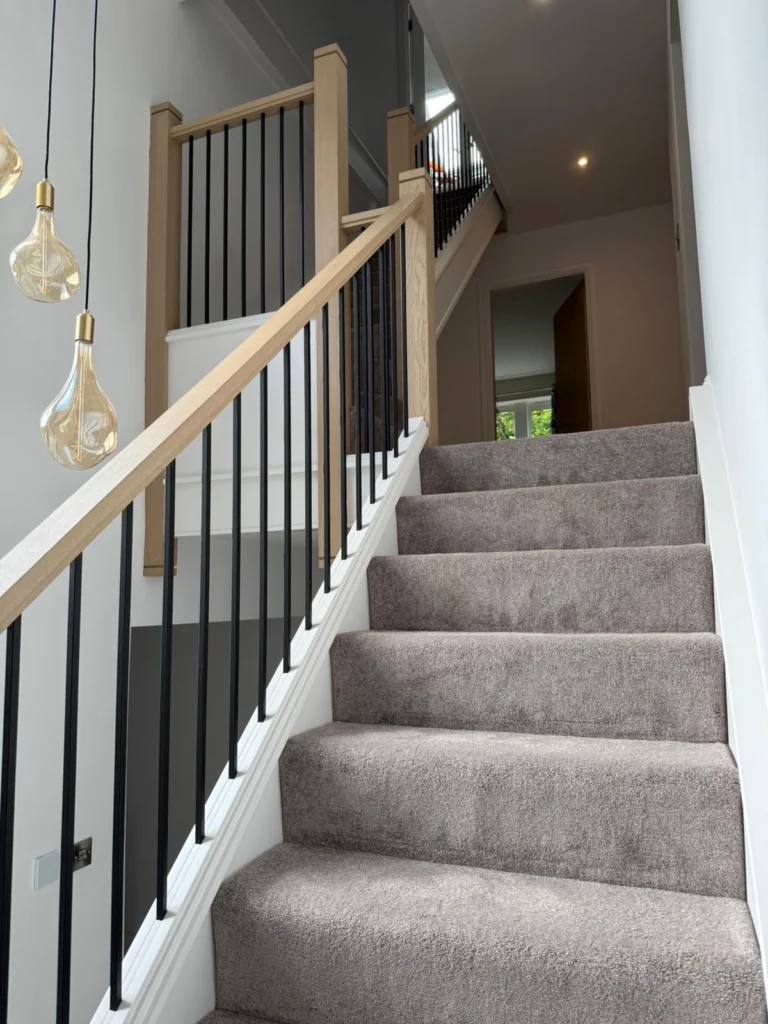 Sustainable Carpet Installation on Stairs and Landing in Halifax and Ripponden (1)