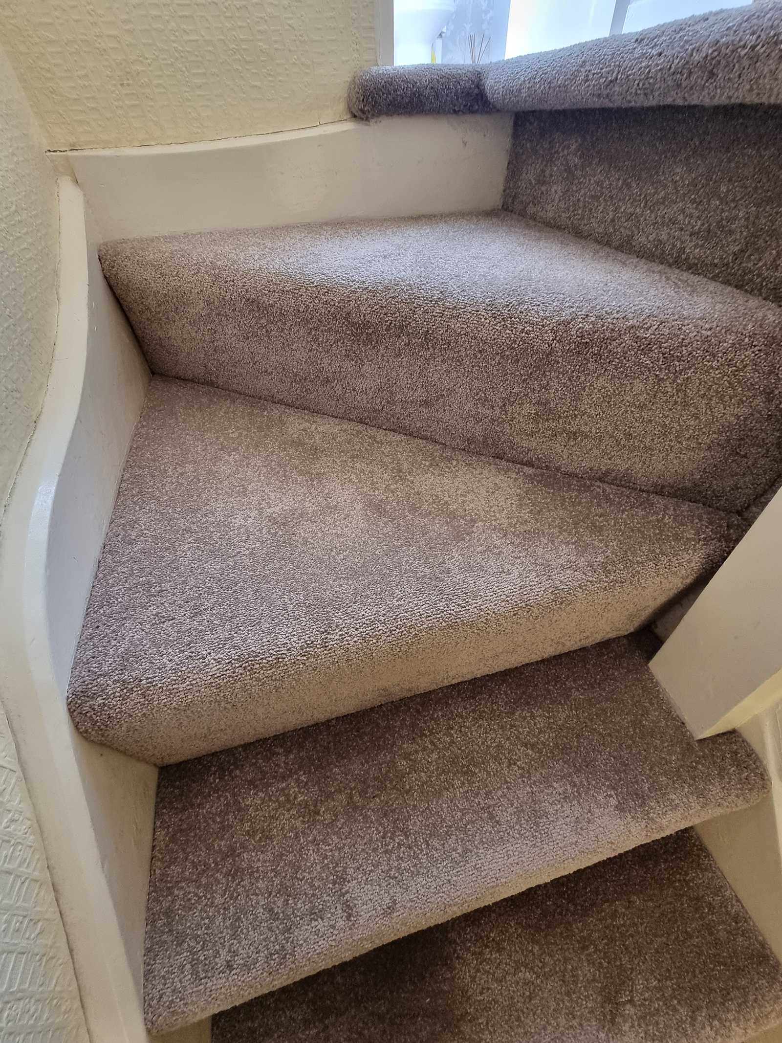 Green Carpet Installation for Stairs & Lounge in Todmorden