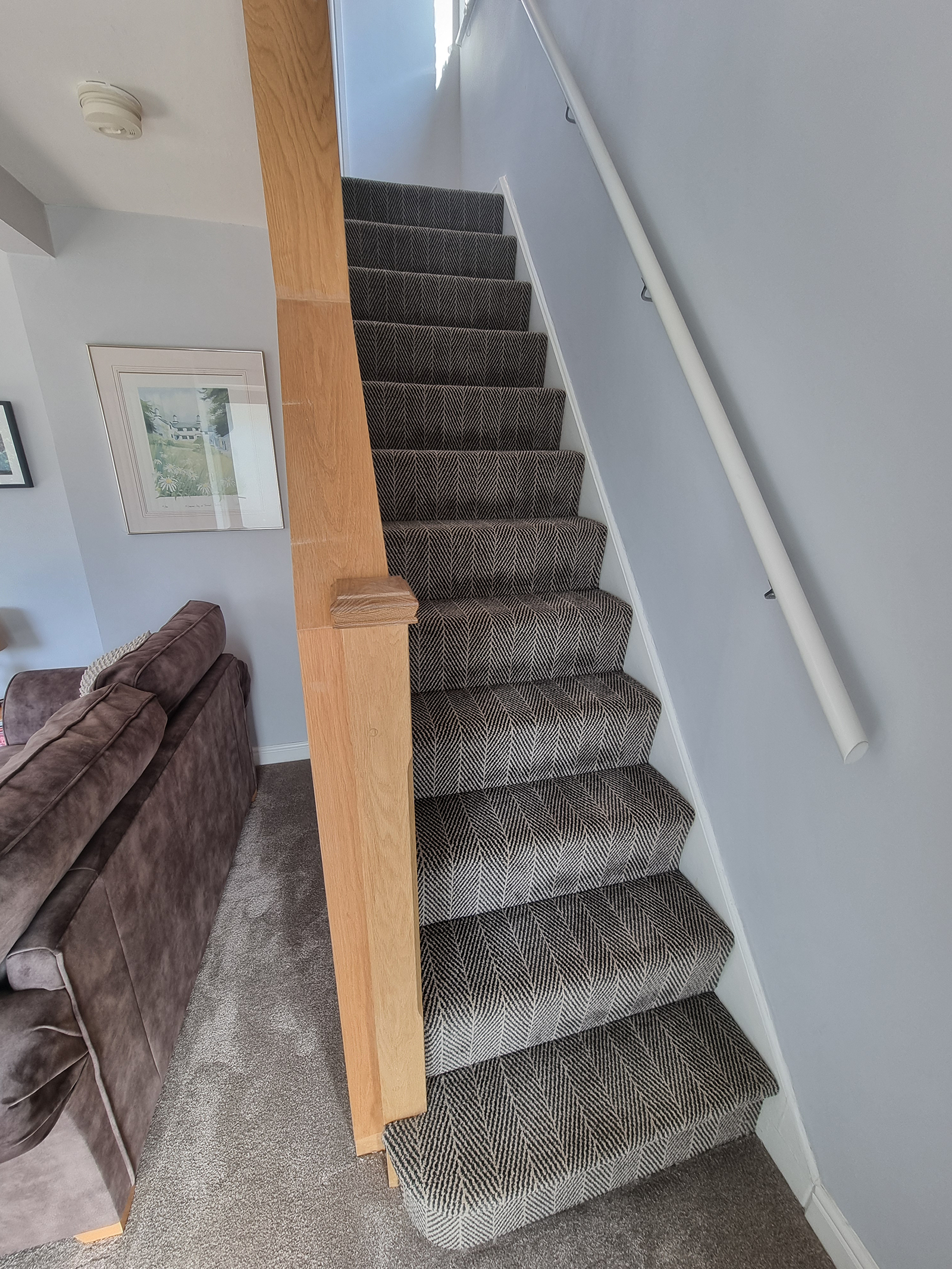 Lano Herringbone Carpet Installation in Sowerby Bridge