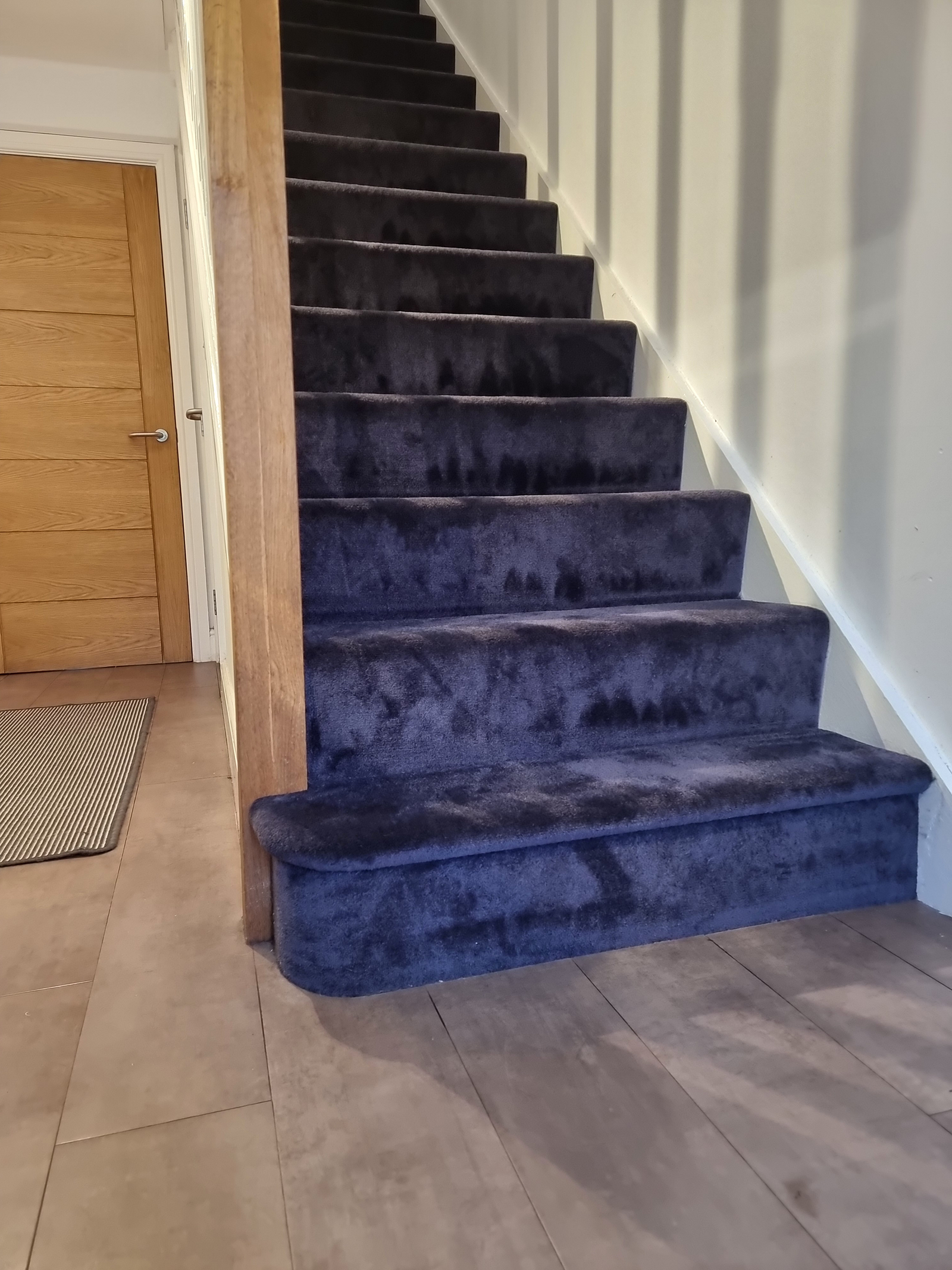 SmartStrand Sustainable Stair Carpet Installation in Ripponden